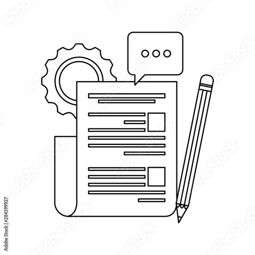 gear machine settings with document file