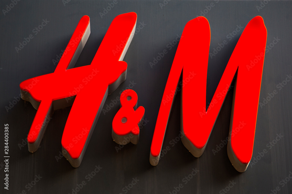 Detail of the H&M store in Charleroi, Belgium. H&M is a Swedish  multinational retail-clothing company founded at 1947. Stock Photo | Adobe  Stock