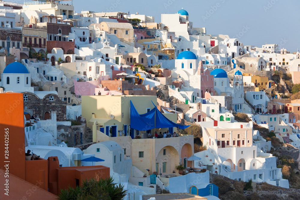 The village of Oia Santorini Cyclades islands, Greece