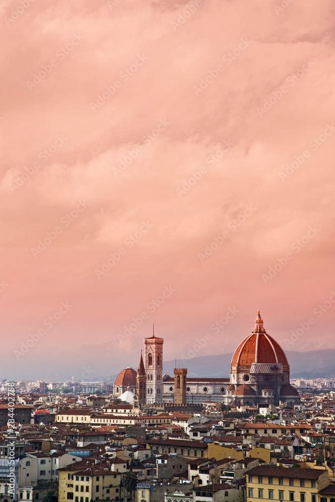 Italy, Florence. Overview of city. 
