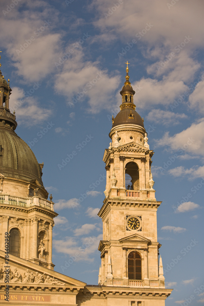 Hungary, Budapest, St. Stephen's Basilica. Neo Renaissance Dome designed by Miklos in 1867
