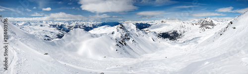 panorama nice mountain view of the alps