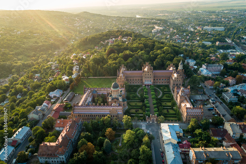 Vászonkép Aerial view of Yury Fedkovych national University in Chernivtsi, Ukraine