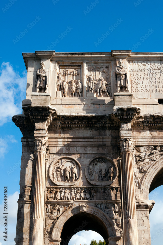 Detail of Arch of Constantine, Arco di Costantino, Rome, Unesco World Heritage Site, Latium, Italy, Europe Detail of Arch of Constantine, Arco di Costantino, Rome, Unesco World Heritage Site, Latium, Italy, Europe