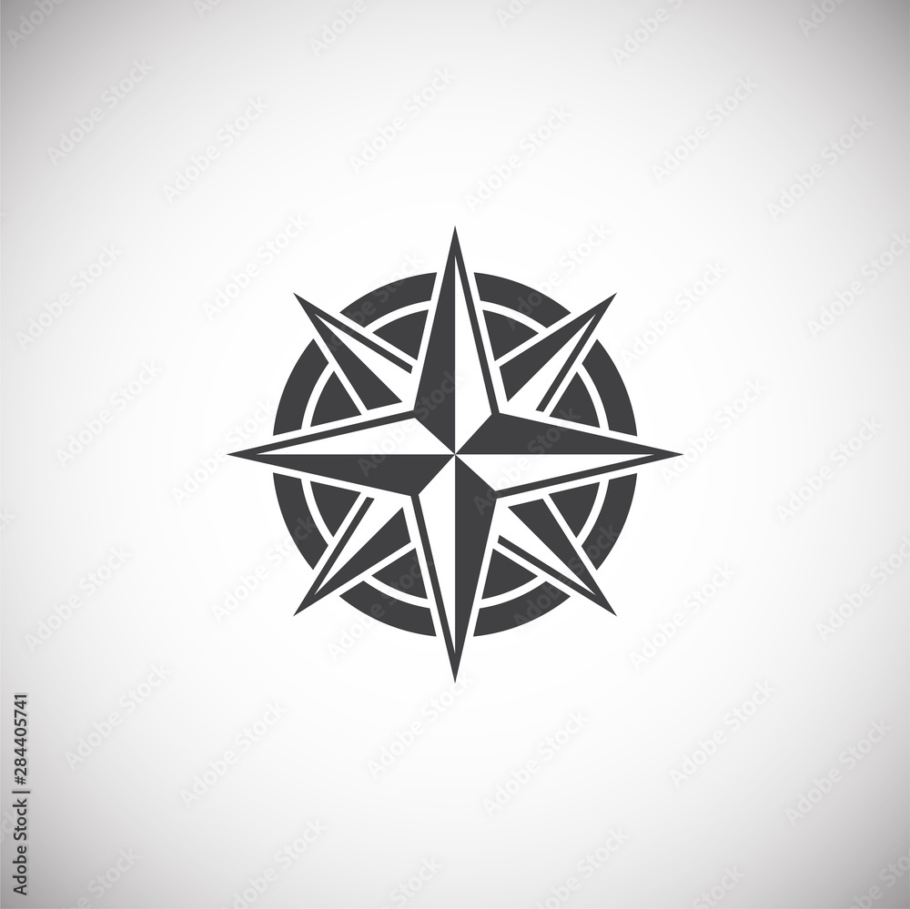 Windrose icon on background for graphic and web design. Simple illustration. Internet concept symbol for website button or mobile app. Windrose icon on background for graphic and web design. Simple illustration. Internet concept symbol for website button or mobile app.