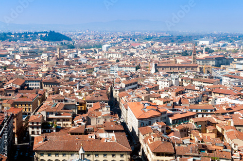 View over Florence from the Duomo, UNESCO World Heritage Site, Florence (Firenze), Tuscany, Italy