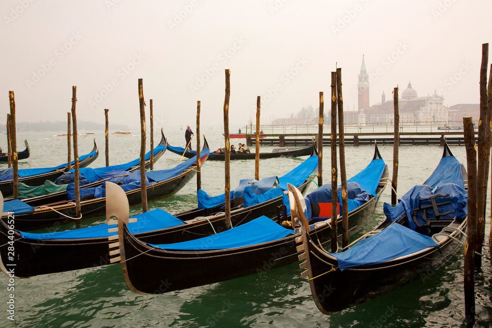 Gondolas, Venice, Italay