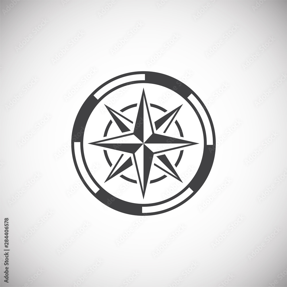 Windrose icon on background for graphic and web design. Simple illustration. Internet concept symbol for website button or mobile app. Windrose icon on background for graphic and web design. Simple illustration. Internet concept symbol for website button or mobile app.