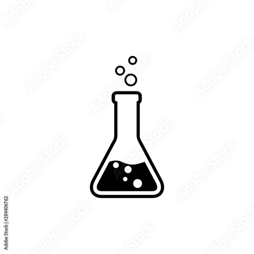Flask icon illustration isolated