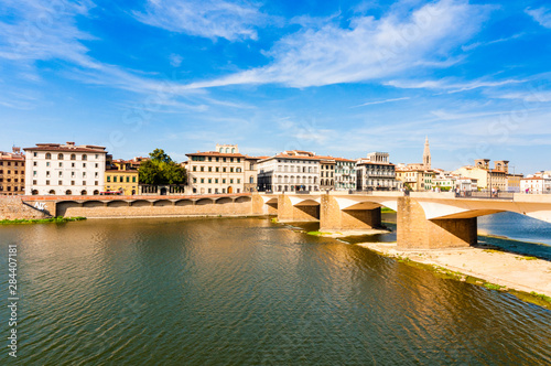 Ponte alla Carraia over Arno River, Florence, UNESCO World Heritage Site, Tuscany, Italy, Europe photo