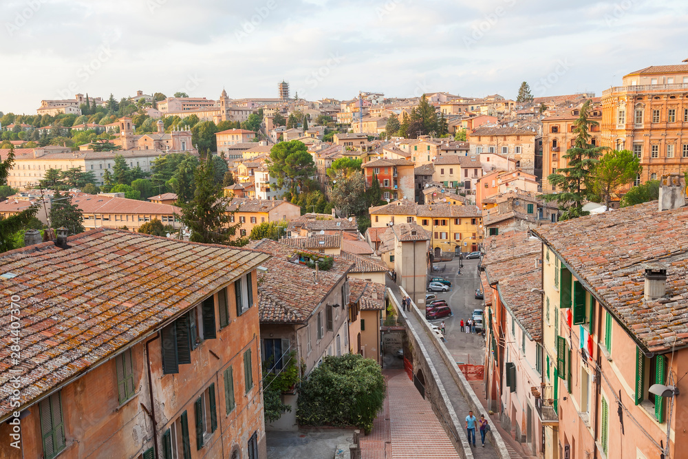 Cityscape of Perugia, Umbria, Italy