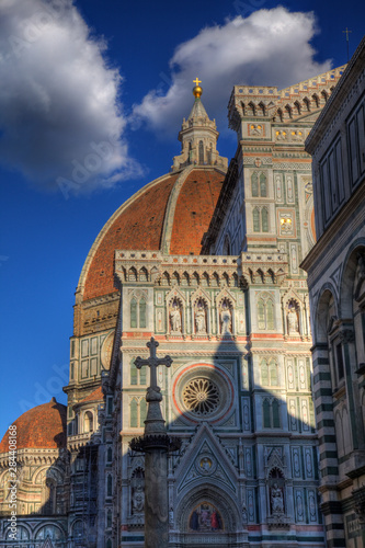 The Duomo of Florence with evening light photo