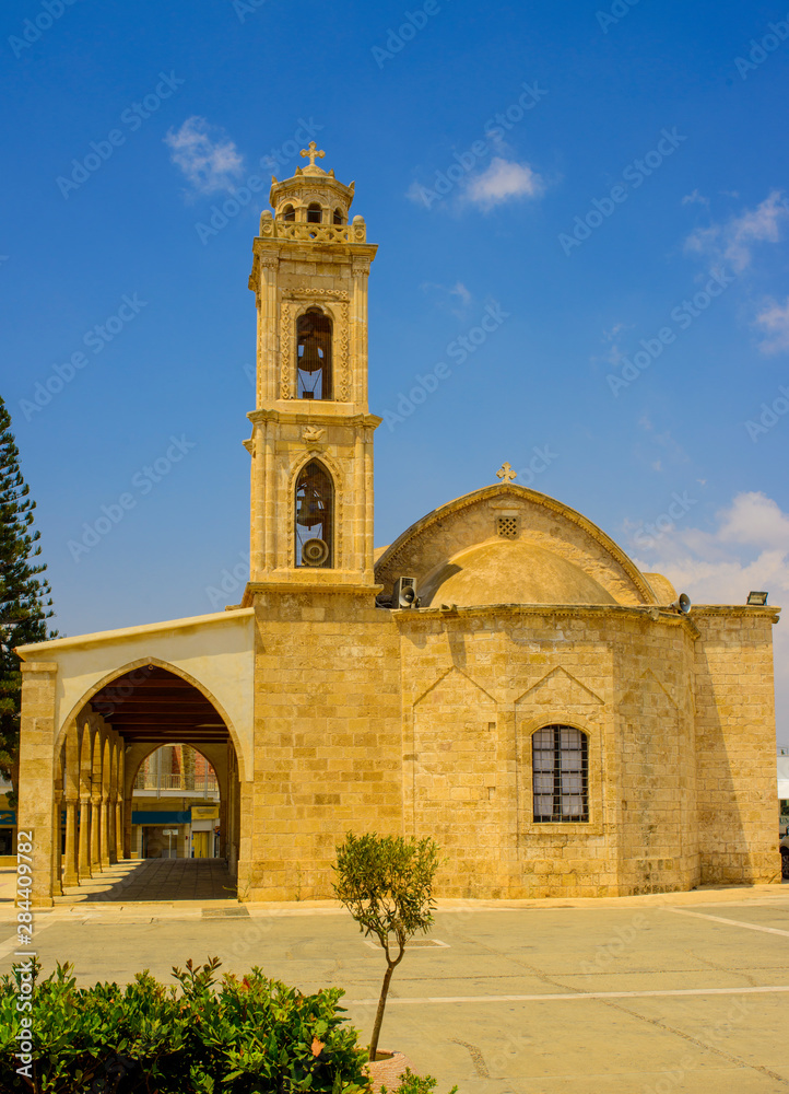 Obraz premium beautiful old church in parilimini cyprus