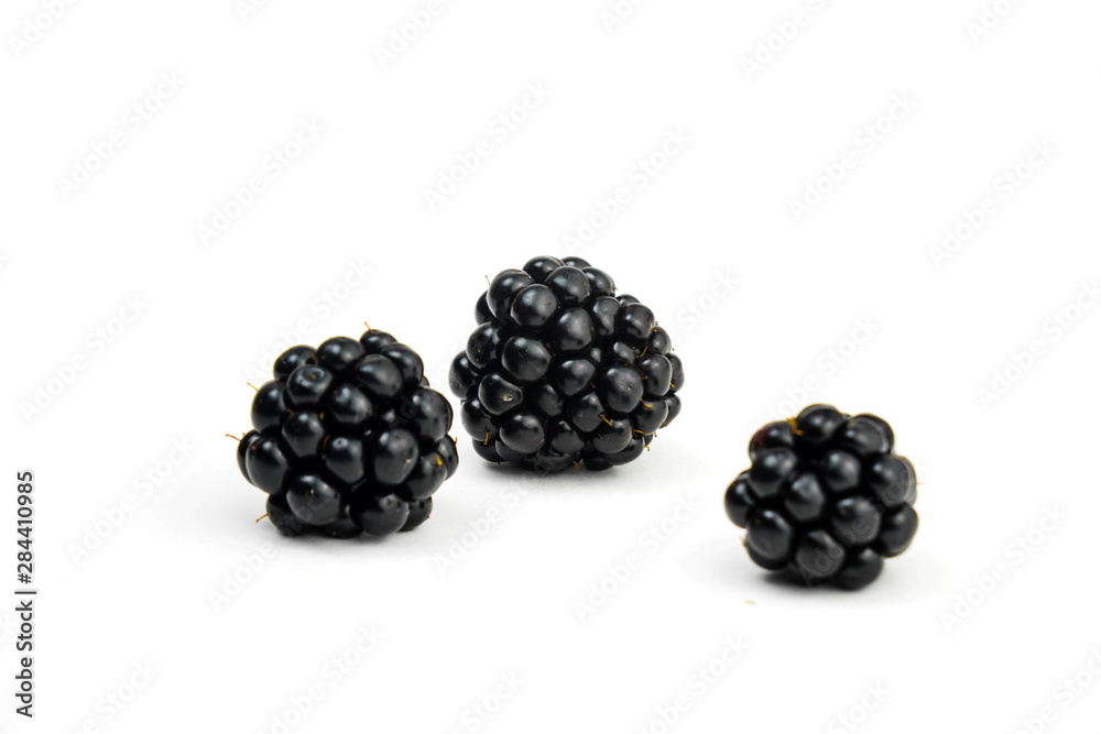 Fresh, delicious blackberry isolated on white background Fresh, delicious blackberry isolated on white background