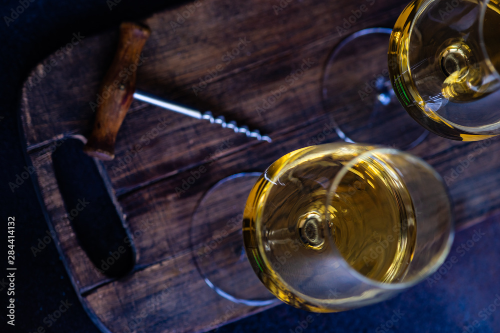 Glass of wine on rustic background Glass of wine on rustic background
