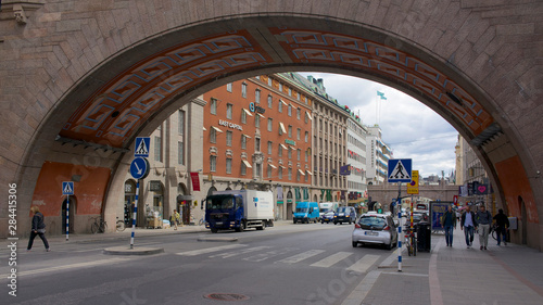 Photography Sweden, Stockholm, buildings and typical architecture along Kungsgatan