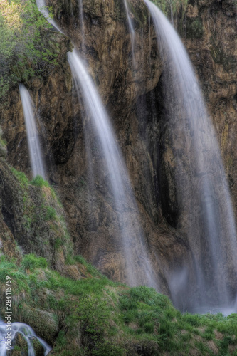 Waterfall  Plitvice Lakes National Park and UNESCO World Heritage cite  Croatia