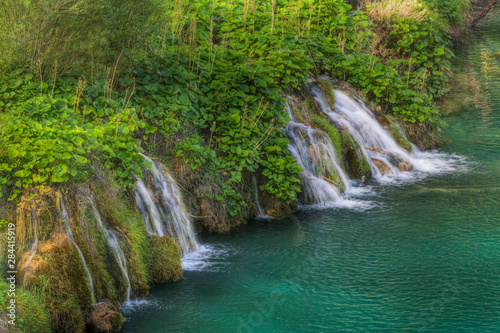 Waterfall  Plitvice Lakes National Park and UNESCO World Heritage cite  Croatia