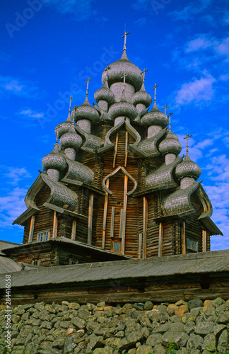 Russia, Kizhi Island. Church of Transfiguration.