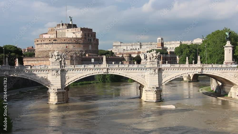 Rome, Italy. View of Saint Angel's Castle. Rome, Italy. View of Saint Angel's Castle.