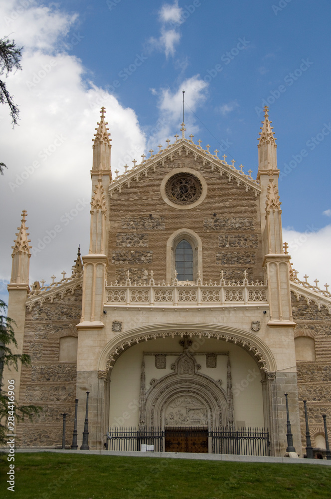 Spain, Madrid. San Jeronimo church, Claustro de San Jeronimo el Real (aka Los Jeronimo), Neo-Gothic.