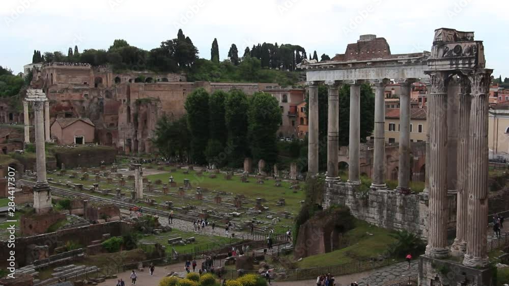 Rome, Italy. Ancient ruins of Forum. Rome, Italy. Ancient ruins of Forum.
