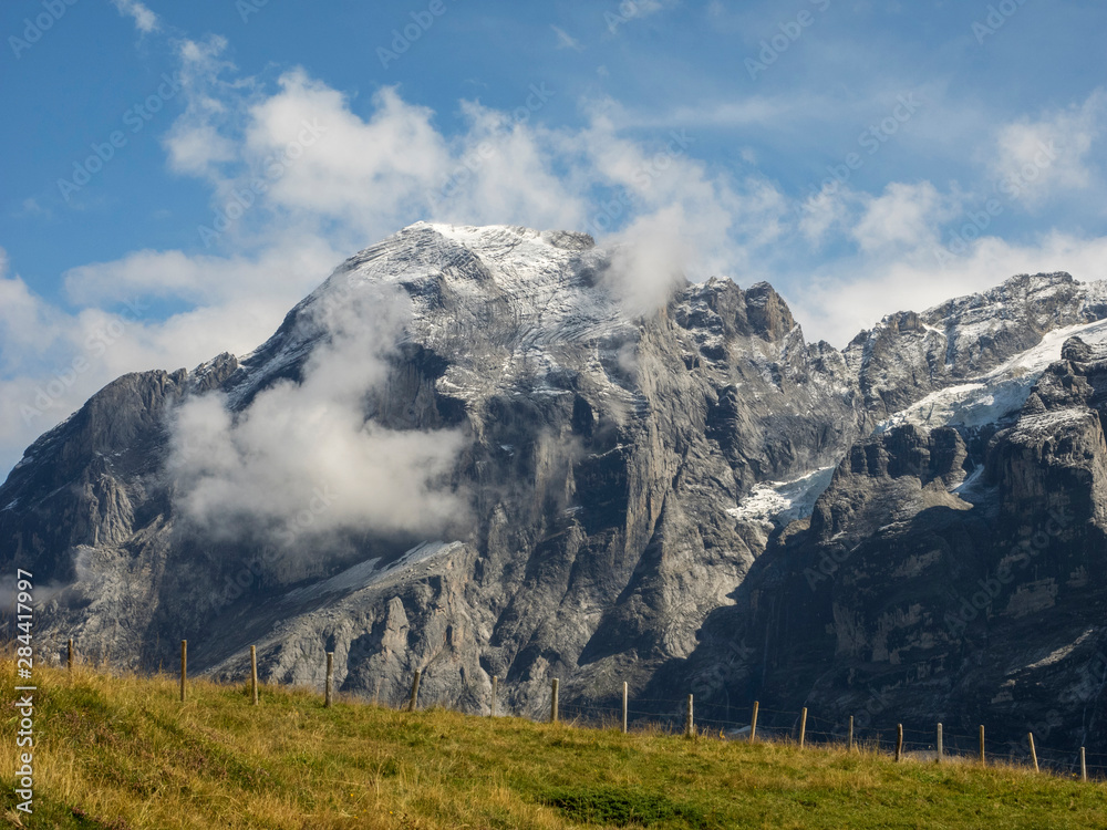 Fototapeta premium Switzerland, Bern Canton, Grosse Scheidegg, the Engelhorner