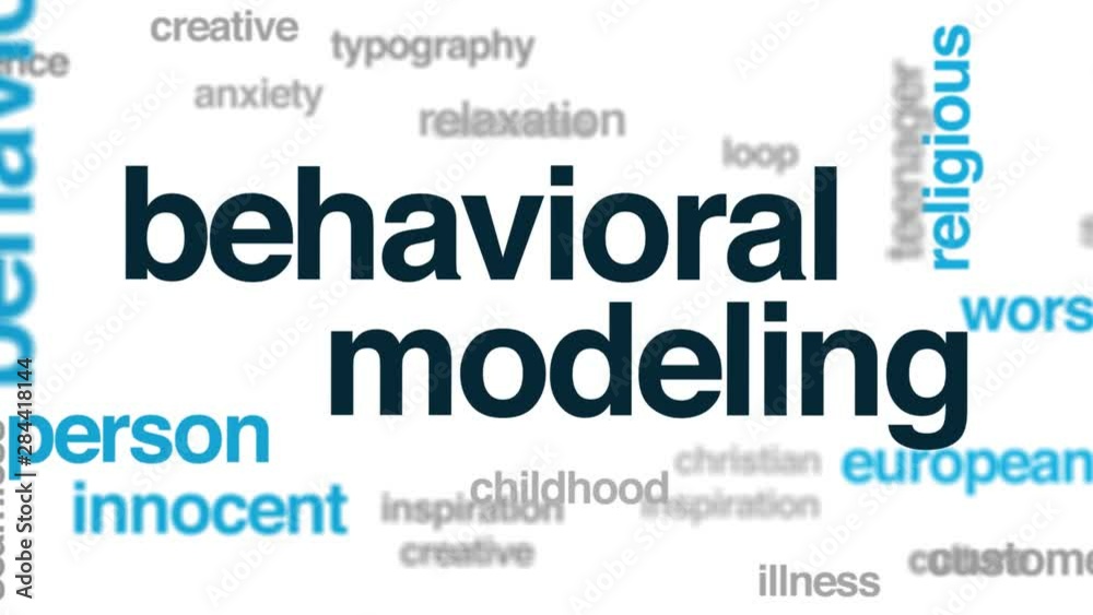 Behavioral modeling animated word cloud. Kinetic typography. Behavioral modeling animated word cloud. Kinetic typography.