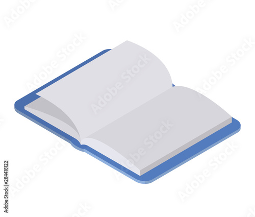 book of school open with white background