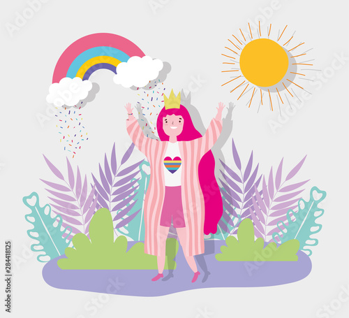people community lgbtq flat design