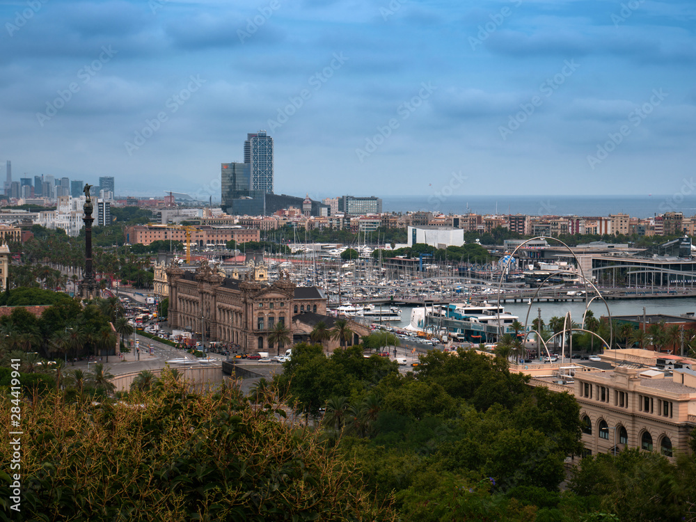 Barcelona, Panorama von oben