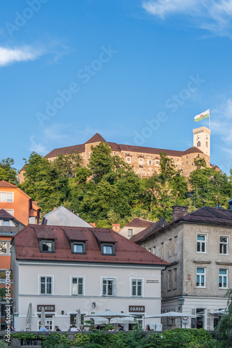 Slovenia, Ljubljana, Old Town and Ljubljana Castle