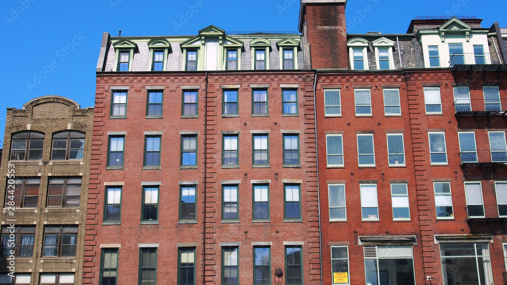 Boston, USA: Altbau-Fassaden im Zentrum