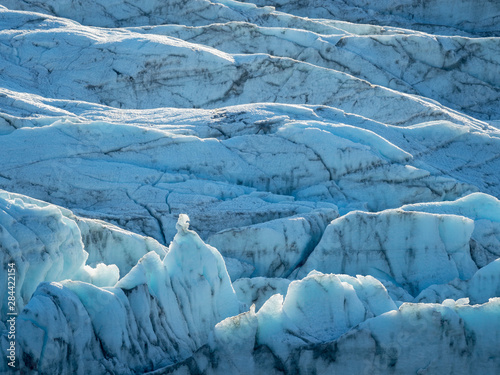 The Russell Glacier. Landscape close to the Greenland Ice Sheet near Kangerlussuaq, Greenland, Denmark photo