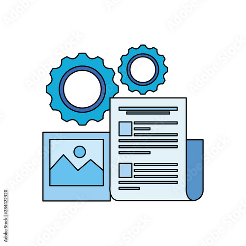 gear machine settings with document file