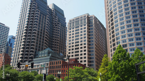 Boston, USA: Neue Architektur und historische Gebäude der Innenstadt © finecki