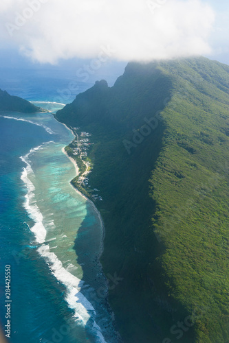 Aerial of of Island, Manu'a island group, American Samoa