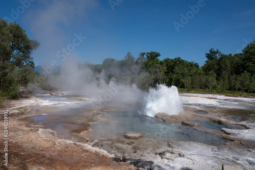 Melanesia, Papua New Guinea, Fergusson Island, Del Hot Springs. Volcanic hot springs.