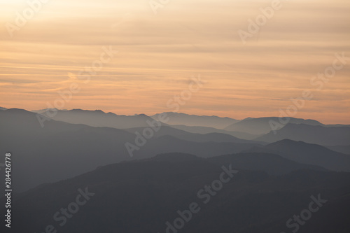 Landscape view from Monte Pizzoc, Cansiglio