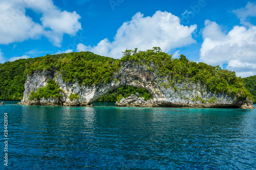 Rock arch in the Rock Islands, Palau, Central Pacific