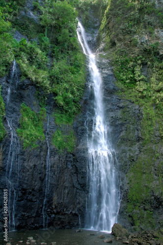 South Pacific  French Polynesia Tahiti. The 3 Waterfalls Park  aka Les 3 Cascades 
