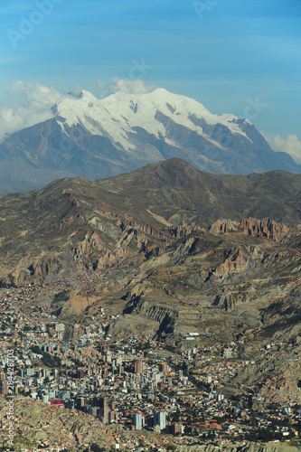 La Paz, Bolivia. Cityscape from El Alto viewpoint in La Paz, Bolivia.