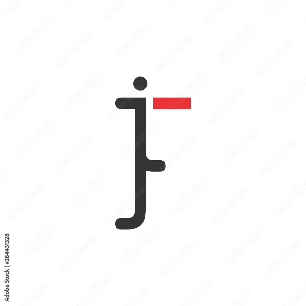 JF letter logo design vector JF letter logo design vector