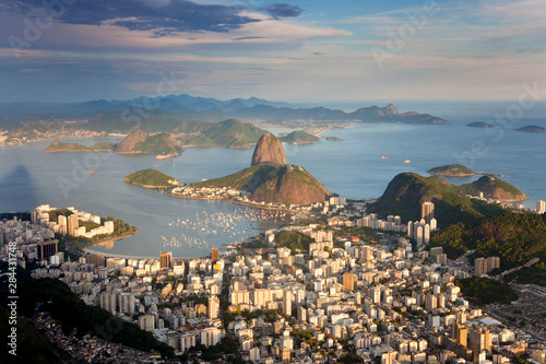 Photos View over Sugarloaf mountain in Guanabara Bay, Rio de Janeiro