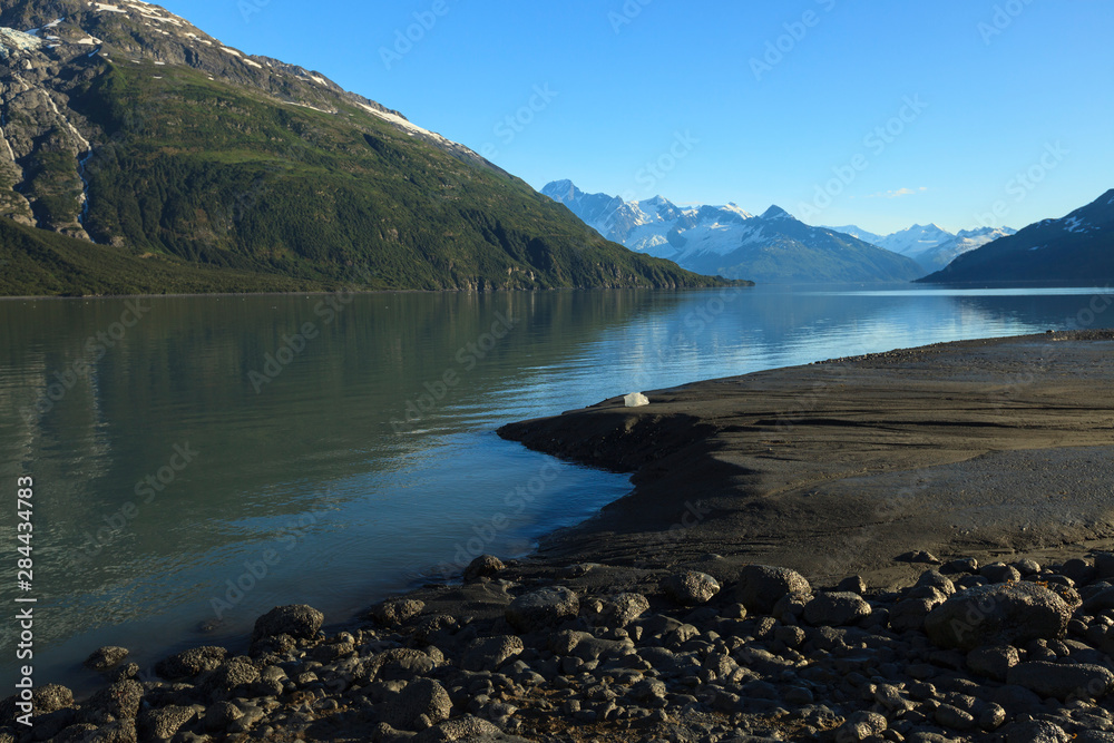 Harriman Fjord, Chugach Mountains, Chugach National Forest, Prince William Sound, Alaska