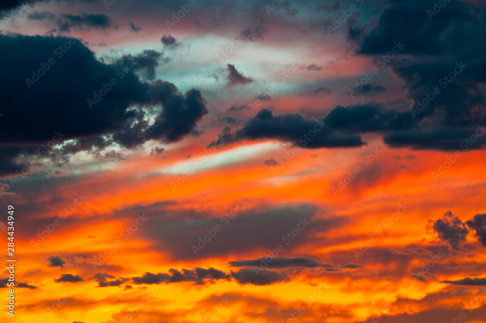 USA, Arizona, Sunset over Page