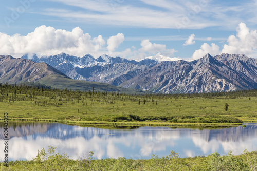 USA, Alaska. Landscape of Chugach Mountains and lake. Credit as: Don Paulson / Jaynes Gallery / DanitaDelimont.com