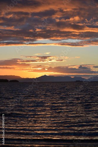 USA  Alaska  Ketchikan sunset.