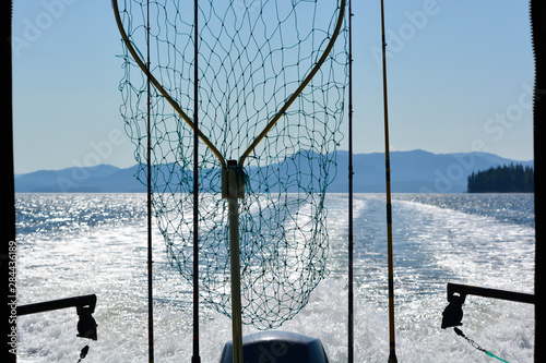 USA, Alaska, Southeast near Ketchikan, sport fishing boat. photo