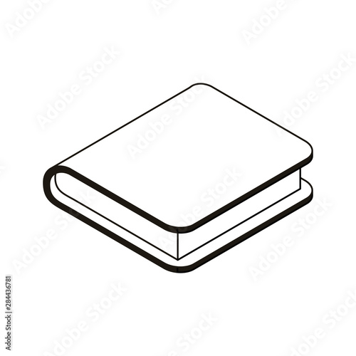 silhouette of book of school with white background
